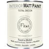 FLEUR DESIGNER'S PAINT | Interior Matt Paint, Pittura per Pareti e Mobili, Extra Opaco, 750ml , F03 Chalk White, a Base Acqua, Lavabile, Multisupericie, Made in Italy