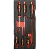 Fischer Darex 810907 - Set di 6 cacciaviti elettricisti e meccanici, colore: Nero