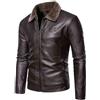 Generico Giacca Pelle Uomo Invernale Giubbotto Moto Impermeabile Giacca Tuta Elegante Giubbotto Leggero Sportiva Giacca Calda Uomo Trekking Casual Winter Jacket Men Cappotto Softshell Antivento