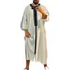 Generisch Abiti musulmani Uomo Caftano Marocchino Djellaba Thobe Arabo Saudita Marocchino Robe Jubbah Dubai Muslim Abaya Abbigliamento da preghiera per uomini Ramadan Abbigliamento Jalabiya Camicia da notte