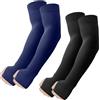 ROXUN 4 Paia Manghiette con Foro per Pollice Protezione UV Compressione Rinfrescante Copri Tatuaggi Uomini Donne 2 Nero+Bianco+Grigio scuro