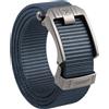 JUKMO Cintura a cricchetto per uomo, cintura tattica in nylon con fibbia automatica a scorrimento, taglio regolabile per adattarsi (Blu, Per Vita 20-40 (Lunghezza 47))