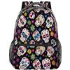 Mexpekil Zaino colorato messicano con teschio di zucchero per ragazze e ragazzi zaini per computer portatile da donna uomo zaino casual da viaggio borsa per libri scolastici