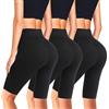 Flintronic Pantaloncini Sportivi Donna, Leggings Push Up Corti, Pantaloncini Palestra a Vita Alta Elastici/Morbido per Fitness Yoga Ciclismo