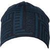 Bikkembergs Cappello Cuffia Articolo 01352/14827 Made in Italy, 002 Fondo Blu con Logo Bluette - Blue Background, Unica - One Size