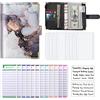 LMTNNB Budget Binder, A6 Marble PU Leather Binder, Money Organizer Contanti Buste Budget Planner con 8 buste in contanti con cerniera, 12 fogli di bilancio di spesa e 2 etichette di lettera adesivo