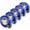 Aken Nastro per Etichette Compatibile con Dymo LetraTag Nastro Iron on 18768 Etichette per Stoffe e Tessuti Stirabile 12mm x 2m, Compatibile con Dymo LetraTag XR LT-100H LT-100T LT-110T, Nero su Bianco