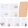 Nivofu 16 Pezzi Biglietti Auguri Compleanno con Buste, 8 Biglietti + 8 Buste, 10x15cm Biglietto Compleanno Acquerello, Carta Spessa per Uomo Donna Bambini, Set Biglietto Auguri Vuoto all'Interno