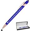 STREADVE Penna Personalizzata con Incisione Nome Logo Penne Personalizzate Penna Touch Regali Ufficio Datore Di Lavoro Sacerdote Testimone Nozze Laurea, Blu