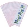 BENECREAT 15 Segnalibro Bianco A Punto Croce, Segnalibri Da Ricamo In Cotone Bianco Da 19x7cm con Rifiniture Rosa per Ricamo, Diy Artigianato, Progetti di Cucito