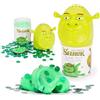 Toyland® 13cm (5) Shrek Pentola di melma - Include slime verde, coriandoli e accessorio con ciondolo personaggio - Giocattolo di attività sensoriale per bambini