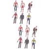 BESPORTBLE 12 Zombie Dolls Giocattoli per Action Figure Halloween Plastica Statiche per Ragazzi