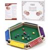 Flero Shut The Box - Set di dadi a 6 giocatori, tattica e gioco di calcolo (multicolore)