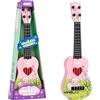 LUVDECO Ukulele giocattolo per bambini, 42cm Chitarra giocattolo con 4 corde regolabili, Strumento musicale ukulele per bambini, Mini Chitarra Musica Giocattoli Educativi per Ragazzo Ragazza Regali (G)