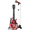 BONTEMPI - Chitarra Rock Elettronica con 6 Corde di Metallo 5 Demo Rock 3 Stacchi Musicali 5 Ritmi Spegnimento Automatico Cinghia Tracolla Presa Microfono 560mm