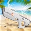 MOZC Pistola ad acqua elettrica per bambini, pistola ad acqua automatica con aspirazione automatica, portata di 6-8 m, lunga autonomia, pistola ad acqua per piscine, spiagge e giardino