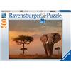 Ravensburger - Puzzle, African Elephant, Amazon Exclusive, 500 Pieces, Adult Puzzle, 80509