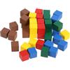 UPKOCH Set 50 Pezzi Scacchi in Legno Colorati 1cm, Segnalini di Gioco Quadrati per Giochi da Tavolo, Pezzi Sostitutivi Compatti e Progetti Creativi