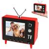 Generic Mini TV retrò, Pixel Pocket Tiny TV, finta casa delle bambole con 8 GB di spazio di archiviazione, supporto USB di caricamento video, antenna girevole a 180°, durata della batteria 180 minuti, scala 1