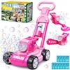 CRATIVWOOD Tosaerba Spara Bolle per Bambini, Macchina per Bolle 3-in-1 con 10 Soluzioni, Giochi all'Aperto per Bambini 3-8 Anni, Regalo di Compleanno Pasqua Estate per Ragazzi e Ragazze 3 4 5 6 7 8 Anni