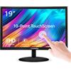 Insykktrkig Monitor touch screen da 19 pollici FHD 1440 x 900 60 Hz Multi-Touch Monitor, PC 16:10 Display con altoparlante/HDMI/VGA/Type-B, compatibile con computer portatile/Ras Pi/Windows OS/Desktop
