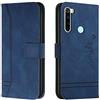 Bravoday Cover per Redmi Note 8 Custodia in Pelle PU Custodia di Protezione con Slot per Carte e Funzione di Supporto per Redmi Note 8, Blu