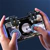 ZoraYorce 2 trigger di gioco a 6 dita senza latenza per PUBG Game Aim Gaming Trigger Mobile Gamepad Trigger Joystick per telefoni Android