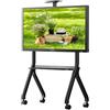 Sylvox Supporto TV con Ruote, Televisore per 42-55 - Carico Massimo: 40 kg/88 lbs - Ruote Bloccabili a 360° - VESA Massimo 700 x 500 mm - per Esterni, Appartamenti, Uffici, Casa