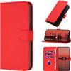 CASEONJAN Cover per OPPO Reno14 5G / Reno 14F 5G / Reno 14 FS, Custodia a Portafoglio Cover a Libro in Pelle PU [Slot per Schede], Flip Caso Antiurto Case per OPPO Reno 14 / F 5G / FS 4G/5G (Rosso)