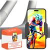 Sovica Supporto telefono cyclette spinning tapis roulant spin bike adattabile a smartphone con schermo fino a 7,6 supporto telefono spinning porta telefono per cyclette nero