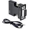 Generic Adattatore VGA da femmina a maschio, convertitore VGA maschio a USB femmina, convertitore display, adattatore da USB a VGA per HDTV, amplificatori
