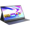 ZefcS Monitor portatile da 15,6 FHD 1080P 60Hz IPS Dual USB-C e Mini HDMI, monitor da gioco ultra sottile con Smart Cover, Plug & Play per laptop, PC, Mac, telefono, PS5