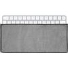 kwmobile Copritastiera Compatibile con Apple Magic Keyboard Custodia per Tastiera - Copertura Antipolvere con Cerniera - Grigio Scuro