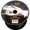 SeKi Cavo per altoparlante, 2 x 4,00 mm², bobina da 100 m, colore: nero