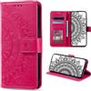 CASEONJAN Cover per Xiaomi Redmi 13C / Poco C65, Pelle PU Custodia a portafoglio con scomparti per Slot Schede, Antiurto Flip Caso Cover per Redmi 13C / Poco C65 (Rosso)