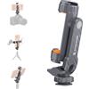 Syncwire Adattatore Cellulare per Treppiedi, Attacco Smartphone Treppiede Con 2 Cold Shoe, Base Combinata Con Vite 1/4 E Supporto Cold Shoe, Morsetto Treppiede Rotante A 360°, Sostegni per Fotocamera