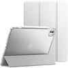 JETech Custodia per iPad Pro 13 Pollici M4 (2024), Sottile Supporto Rigido Retro Conchiglia Intelligente Cover con Auto Svegliati/Sonno (Argento)