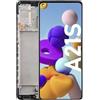 OnlyTech - Schermo LCD completo con telaio assemblato di ricambio per Samsung Galaxy A21S (SM-A217F)