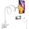 GRSTREE Supporto per telefono da letto, 360 gradi, flessibile, per tablet, con braccio regolabile lungo 100 cm, staffa di montaggio per iPhone, iPad Air, Pro, mini, tablet, switch da 4,7 a 10,5