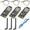 DUBEUYEW 3pcs ESP32-S3 DevKitC-1 N16R8 ESP32 S3 WROOM-1-N16R8 Modulo WiFi + Scheda di Sviluppo Internet Bluetooth 5.0 con Antenna a 2,4 GHz e un Cavo Dati