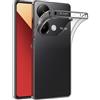 AICEK Compatible con Xiaomi Redmi Note 13 Pro 4G Cover, Trasparente Silicone Custodia per Redmi Note 13 Pro 4G Cover Protettiva Molle di TPU Bumper Case Sottile