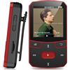 Ruizu Lettore MP3 64GB Bluetooth 5.3, Mini Portatile da 29g con Funzione Resume, Riproduttore Musicale Sportivo con Clip e Pulsanti Fisici, Radio FM, Dittafono, Espandibile fino a 128GB