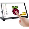 LAFVIN Schermo touch capacitivo IPS 7 HDMI LCD 1024 x 600 compatibile con Raspberry Pi 4 3 2 1 B B+ A+, PC, supporta Windows 10/8.1/8/7