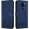 Bravoday Cover per Xiaomi Redmi Note 9 / Redmi 10X 4G, Flip Custodia in Pelle PU Portafoglio Custodia per Xiaomi Redmi Note 9 / Redmi 10X 4G, con Slot per Schede, Blu