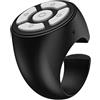 Generic TIK-Tok - Telecomando ad anello, wireless, con anello per le dita, con anello per girare la pagina, design ad anello, controllo volume, interfaccia, trasmissione stabile del segnale
