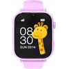 Alutoria Smartwatch per Bambini, Orologio per Bambino Bambina GPS+LBS+Wi-Fi Tracciatrice, SOS 4G Chiamate Chat vocale Videochiamata Gioco Fotocamera Contapassi, Regalo per Ragazza e Ragazzo 4-12 Anni, Violeta
