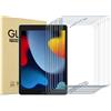 ProCase Pellicola Protettiva per iPad 9 2021/ iPad 8 2020/ iPad 7 2019/iPad 10.2 Pollici Vetro Temperato [Alta HD Trasparenza, Anti-Impronte Digitali/Graffi/Agli Urti/Olio] -10 Pezzi