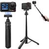 REYGEAK - Treppiede magnetico con bastone per selfie per DJI Osmo Action 5 Pro/4/3, maniglia per fotocamera estensibile con montaggio a sgancio rapido, testa a sfera 360° per video verticale, supporto