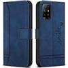 Bravoday Cover per Oppo A94 5G / Oppo A95 5G / Oppo F19 PRO + 5G / Oppo RENO5 Z 5G, Flip Custodia in Pelle PU Portafoglio Custodia per Oppo A94 5G / Oppo A95 5G, con Slot per Schede, Blu