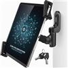 AboveTEK Supporto da parete per tablet antifurto universale di sicurezza POS, supporto diagonale per iPad da 7 a 13 pollici, nero